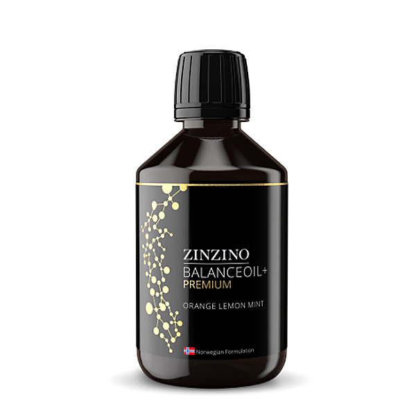 ZINZINO BalanceOil+ Premium, 300 ml, x 4 пати повеќе Омега-3 / повисока содржина на Омега-3 (EPA + DHA), полифеноли од маслинки и витамин Д3